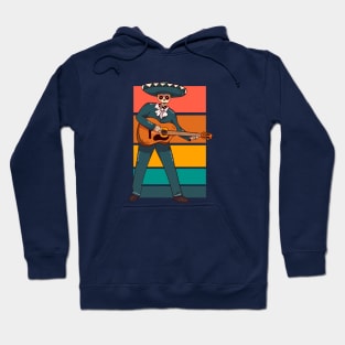 Dia de los Muertos Guitar Playing Mariachi Hoodie